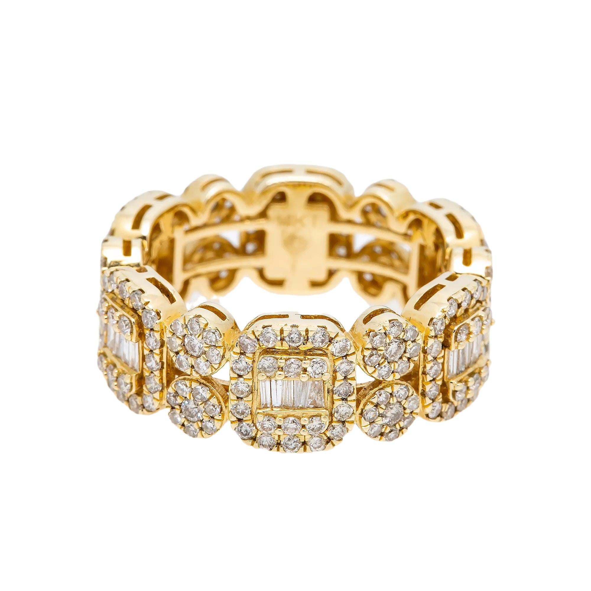 14K YELLOW GOLD DIAMOND RING WITH 2.69 CT