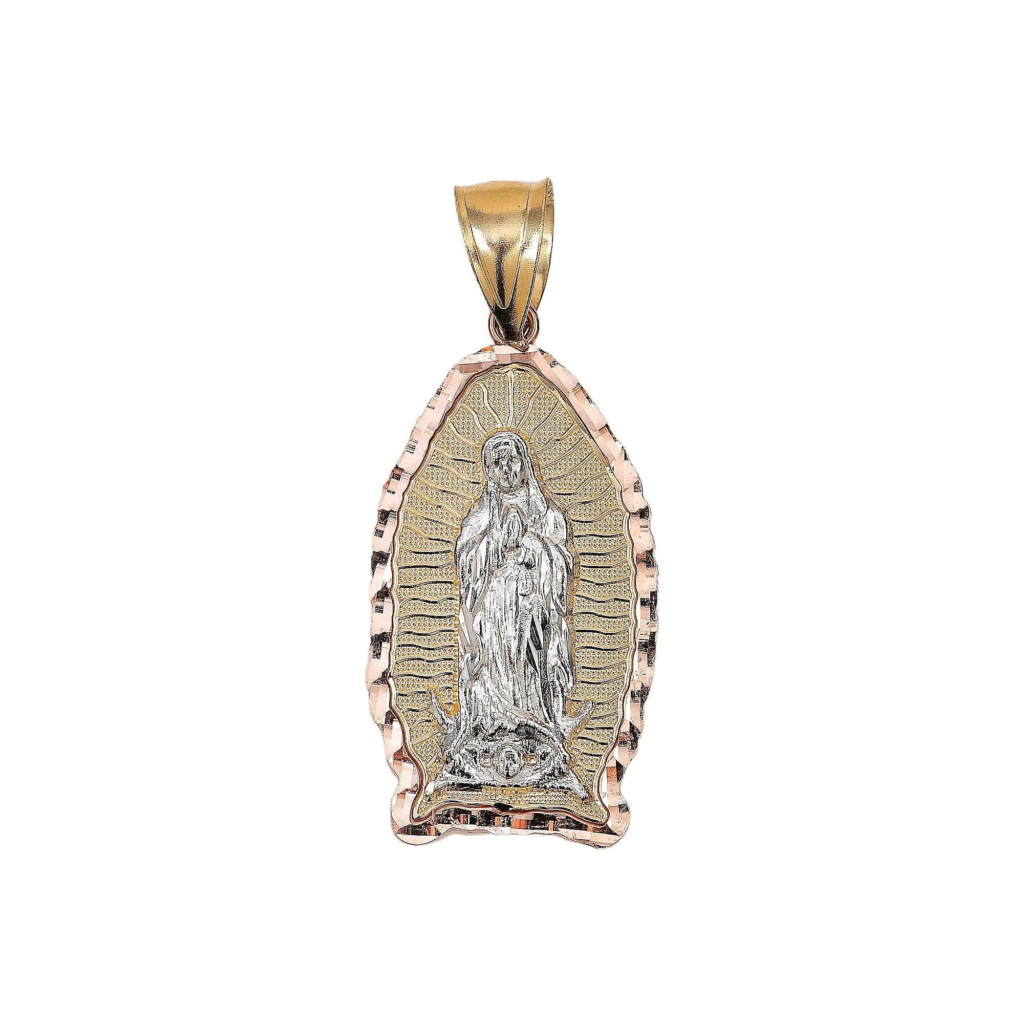 14K YELLOW SAINT MARY PENDANT