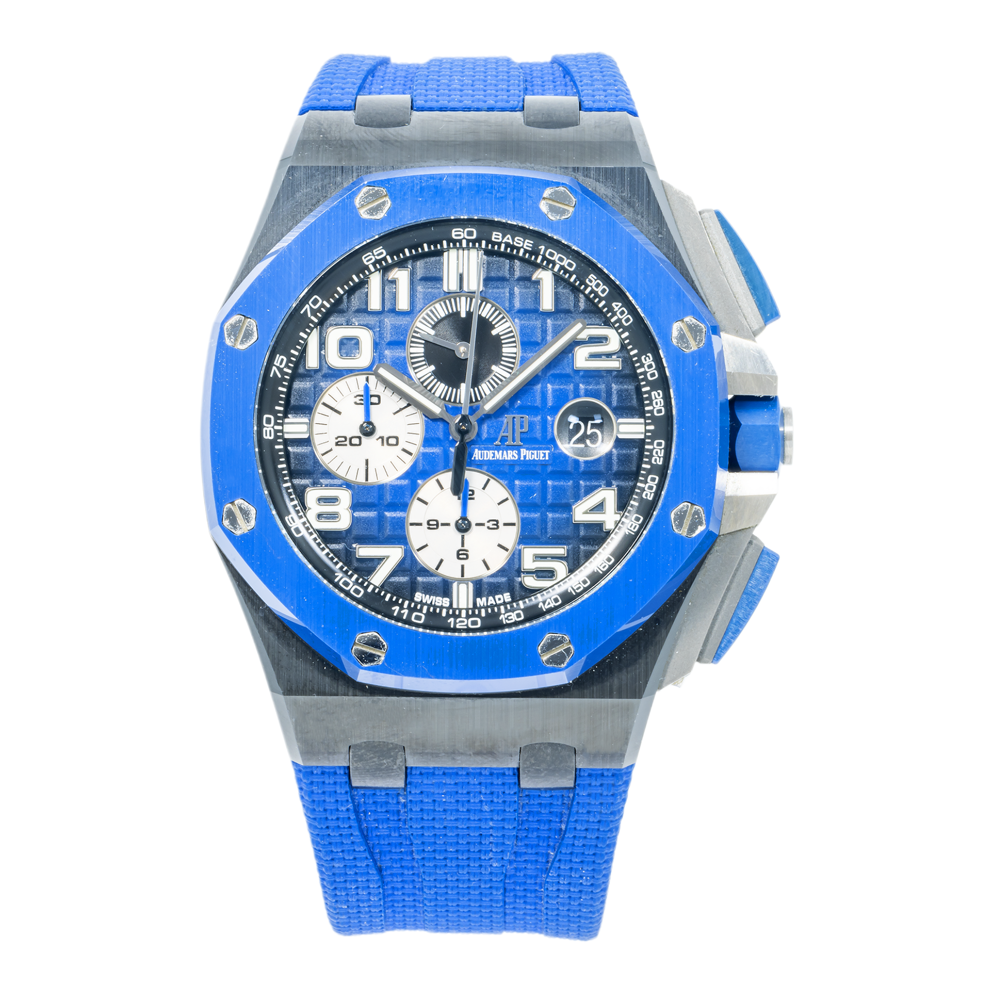 Audemars Piguet Royal Oak Offshore 26405CE 44MM Smoked Blue Dial With Rubber Bracelet